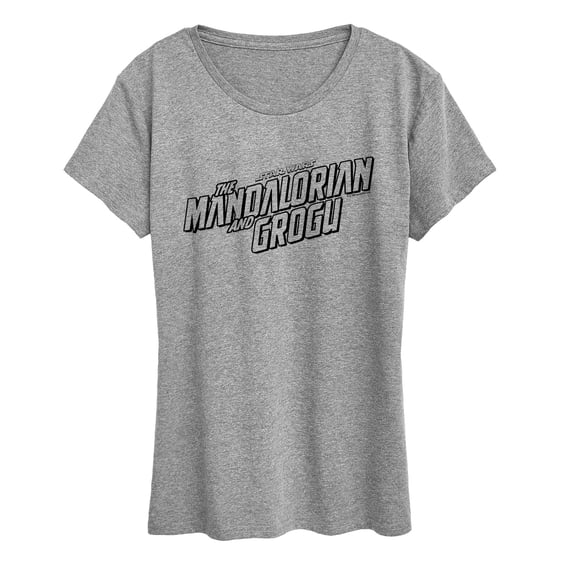 The Mandalorian And Grogu - Black Movie Logo - Women's Short Sleeve Graphic T-Shirt