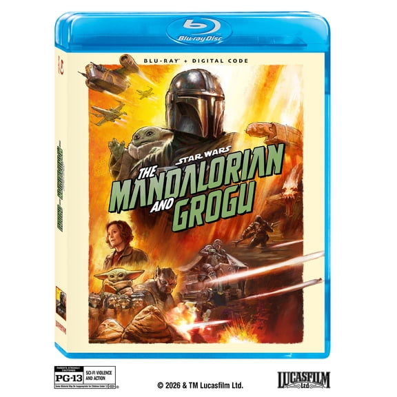 The Mandalorian And Grogu (Blu-ray + Digital Copy) Disney, Action & Adventure, Sci-Fi