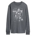 thumbnail image 1 of The Mandalorian And Grogu - Bounty Hunter Dark Digital - Men's Long Sleeve Graphic T-Shirt, 1 of 4
