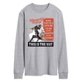 thumbnail image 1 of The Mandalorian And Grogu - Bounty Hunter Propaganda Poster - Men's Long Sleeve Graphic T-Shirt, 1 of 3