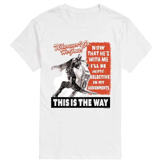 The Mandalorian And Grogu - Bounty Hunter Propaganda Poster - Men's Short Sleeve Graphic T-Shirt
