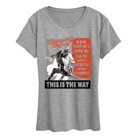 The Mandalorian And Grogu - Bounty Hunter Propaganda Poster - Women's Short Sleeve Graphic T-Shirt