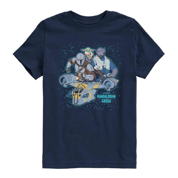 The Mandalorian And Grogu - Collage - Youth Boys Short Sleeve Graphic T-Shirt
