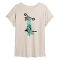 thumbnail image 1 of The Mandalorian And Grogu - Color Block - Juniors Oversized Graphic T-Shirt, 1 of 4