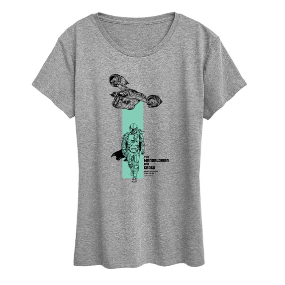 The Mandalorian And Grogu - Color Block - Women's Short Sleeve Graphic T-Shirt