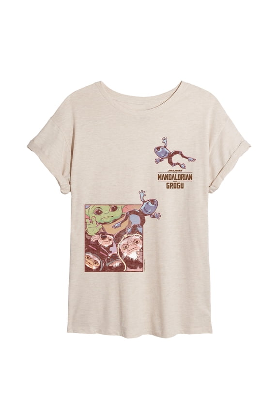 - Frogs Oversized Graphic T-Shirt