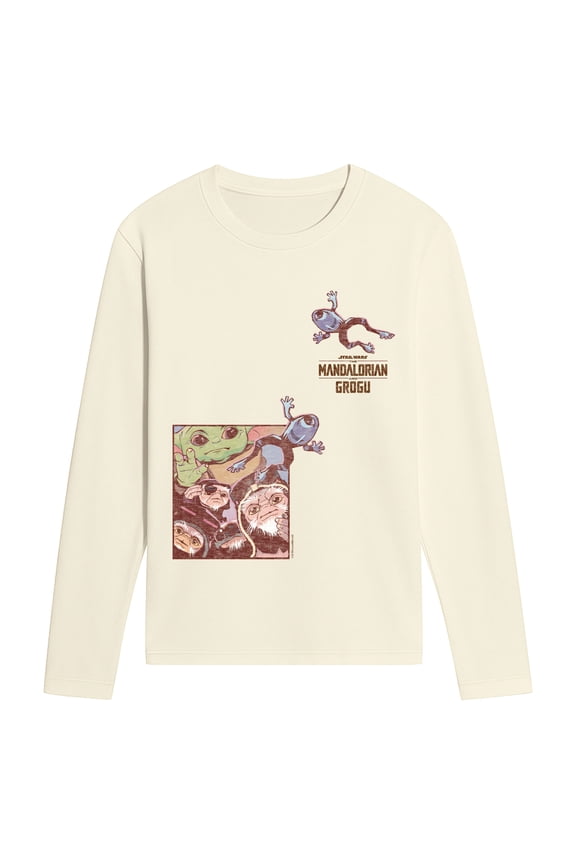 The Mandalorian And Grogu - Frogs - Men's Long Sleeve Graphic T-Shirt