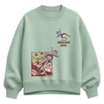 thumbnail image 1 of The Mandalorian And Grogu - Frogs - Women's Oversized Fleece Crew Sweatshirt, 1 of 3