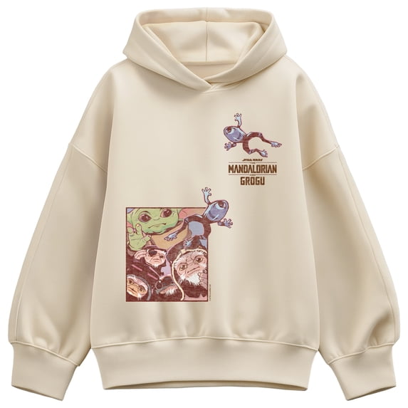 The Mandalorian And Grogu - Frogs - Women's Oversized Fleece Hoodie Sweatshirt