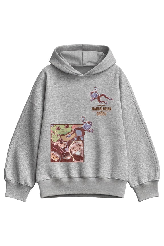 The Mandalorian And Grogu - Frogs - Women's Oversized Fleece Hoodie Sweatshirt