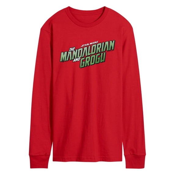 The Mandalorian And Grogu - Full Color Movie Logo - Men's Long Sleeve Graphic T-Shirt