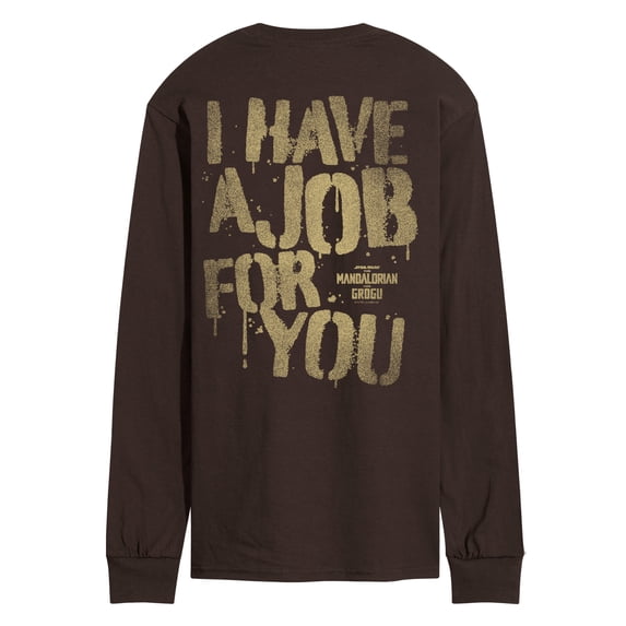 The Mandalorian And Grogu - Have Job For You - Men's Long Sleeve Graphic T-Shirt