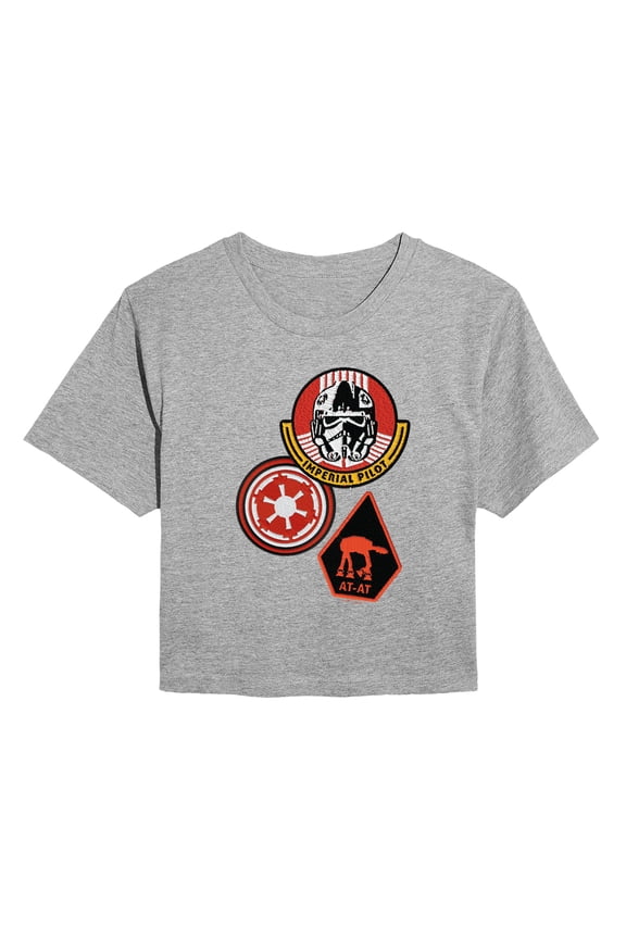 The Mandalorian And Grogu - Imperial Pilot - Juniors Cropped Graphic T-Shirt