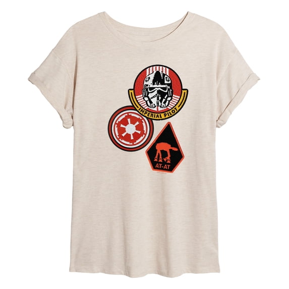 The Mandalorian And Grogu - Imperial Pilot - Juniors Oversized Graphic T-Shirt