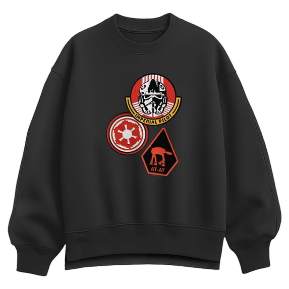 The Mandalorian And Grogu - Imperial Pilot - Women's Oversized Fleece Crew Sweatshirt