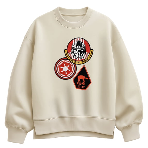 The Mandalorian And Grogu - Imperial Pilot - Women's Oversized Fleece Crew Sweatshirt