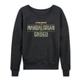 thumbnail image 1 of The Mandalorian And Grogu - Logo Grit - Women's French Terry Long Sleeve Pullover, 1 of 4