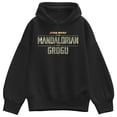 thumbnail image 1 of The Mandalorian And Grogu - Logo Grit - Women's Oversized Fleece Hoodie Sweatshirt, 1 of 3