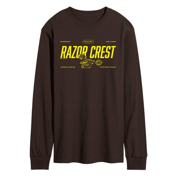 The Mandalorian And Grogu - Razor Crest Jersey - Men's Long Sleeve Graphic T-Shirt