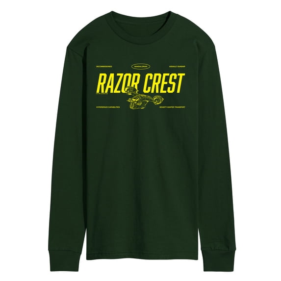 The Mandalorian And Grogu - Razor Crest Jersey - Men's Long Sleeve Graphic T-Shirt