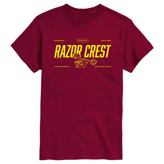 The Mandalorian And Grogu - Razor Crest Jersey - Men's Short Sleeve Graphic T-Shirt