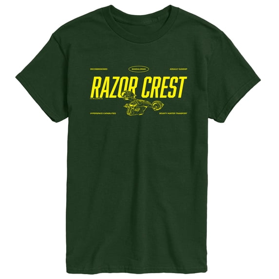 The Mandalorian And Grogu - Razor Crest Jersey - Men's Short Sleeve Graphic T-Shirt
