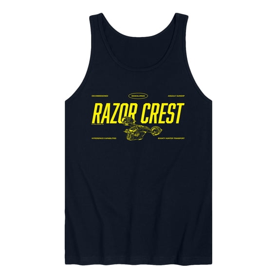 The Mandalorian And Grogu - Razor Crest Jersey - Men's Sleeveless Graphic Tank