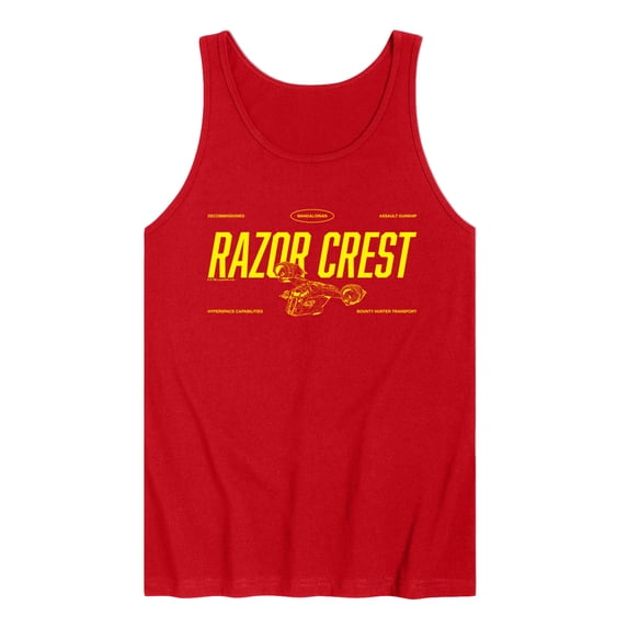The Mandalorian And Grogu - Razor Crest Jersey - Men's Sleeveless Graphic Tank