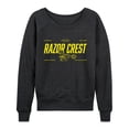 thumbnail image 1 of Star Wars - Razor Crest Jersey Lightweight French Terry Wide Neck Long Sleeve Graphic Shirt, 1 of 4