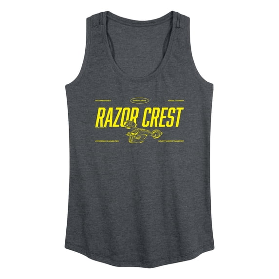 The Mandalorian And Grogu - Razor Crest Jersey - Women's Racerback Graphic Tank