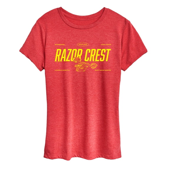 The Mandalorian And Grogu - Razor Crest Jersey - Women's Short Sleeve Graphic T-Shirt