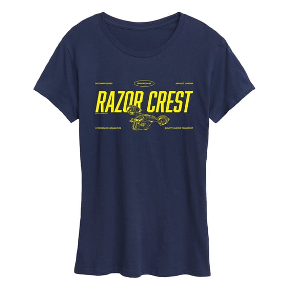 The Mandalorian And Grogu - Razor Crest Jersey - Women's Short Sleeve Graphic T-Shirt