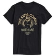 thumbnail image 1 of The Mandalorian And Grogu - The Kid's Coming With Me - Men's Short Sleeve Graphic T-Shirt, 1 of 4