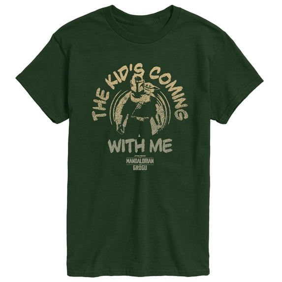 The Mandalorian And Grogu - The Kid's Coming With Me - Men's Short Sleeve Graphic T-Shirt