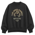 thumbnail image 1 of The Mandalorian And Grogu - The Kid's Coming With Me - Women's Oversized Fleece Crew Sweatshirt, 1 of 3