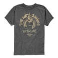 thumbnail image 1 of The Mandalorian And Grogu - The Kid's Coming With Me - Youth Boys Short Sleeve Graphic T-Shirt, 1 of 4