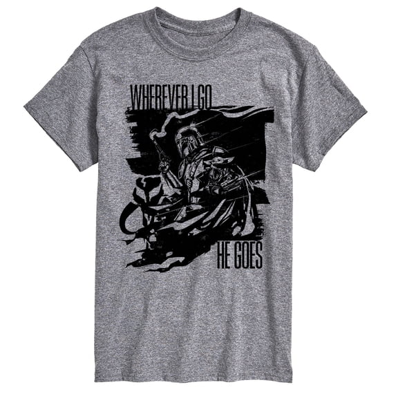 The Mandalorian And Grogu - Wherever I Go - Men's Short Sleeve Graphic T-Shirt