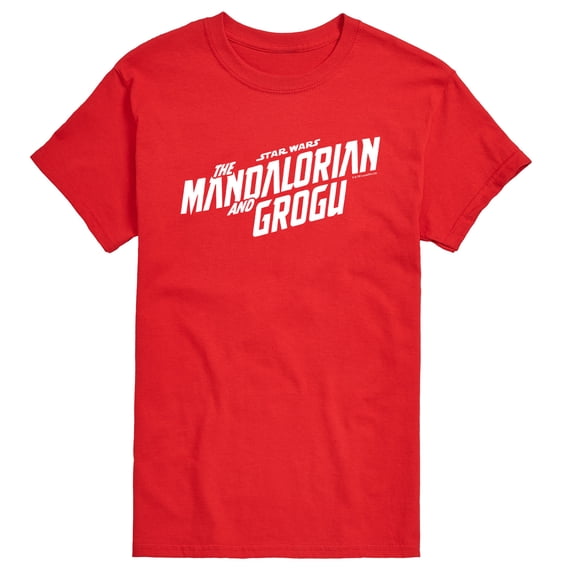 The Mandalorian And Grogu - White Movie Logo - Men's Short Sleeve Graphic T-Shirt
