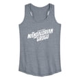 thumbnail image 1 of The Mandalorian And Grogu - White Movie Logo - Women's Racerback Graphic Tank, 1 of 3