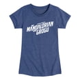 thumbnail image 1 of The Mandalorian And Grogu - White Movie Logo - Youth Girls Fitted Short Sleeve T-Shirt, 1 of 4