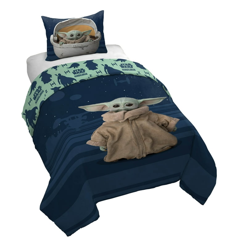 Star Wars Mandalorian Baby Yoda Twin/Full Bedding Set, 2-Piece