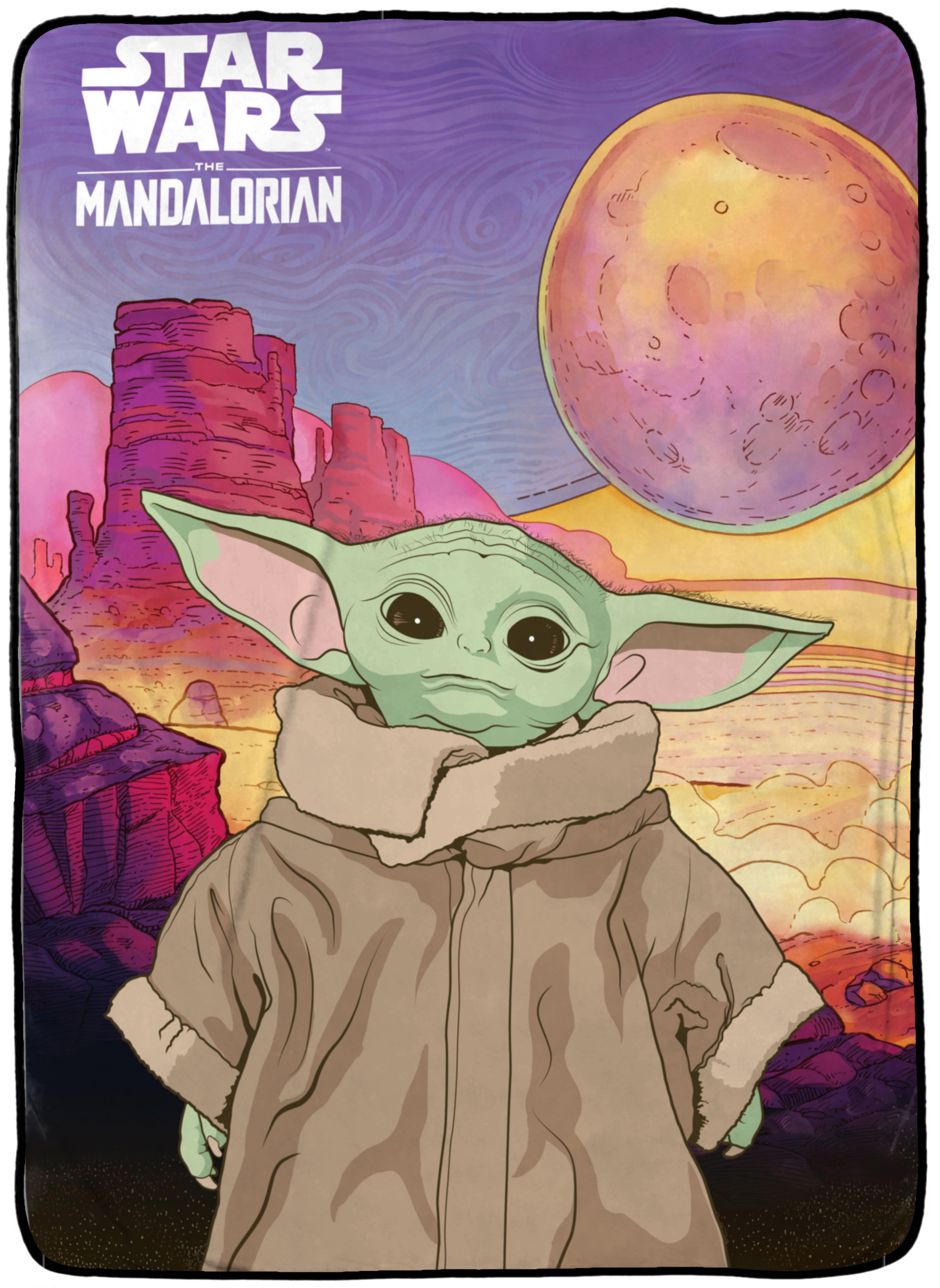 Mandalorian Baby Yoda Blankets The Mandalorian Baby Yoda The Child