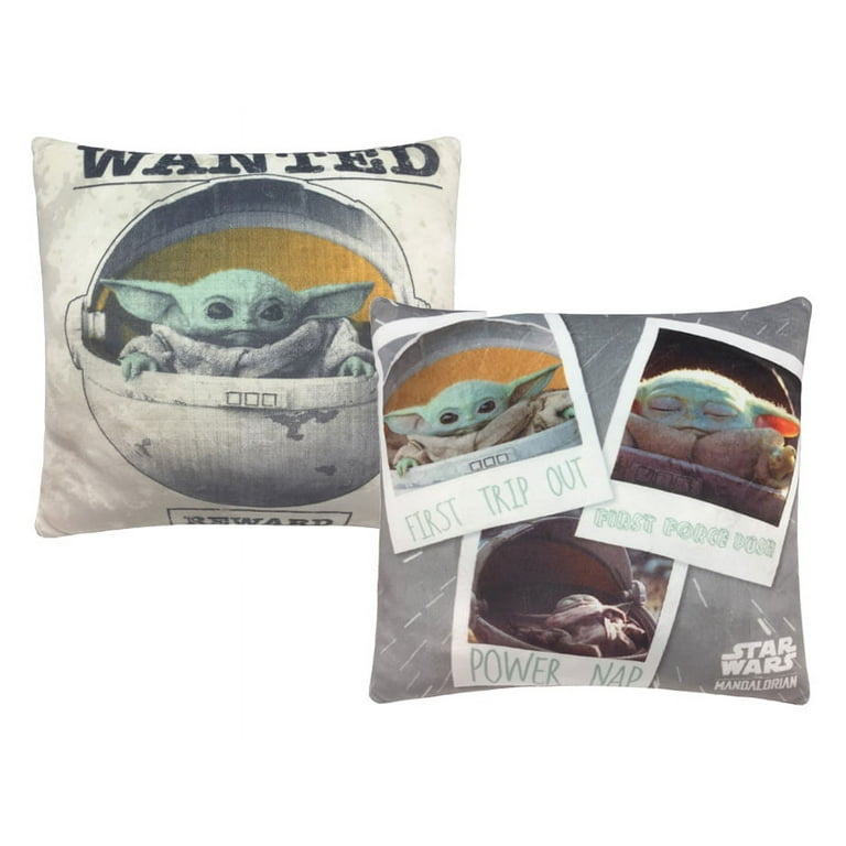 Disney's Star Wars The Mandalorian Grogu Printed Plush 2-pack Throw Pillow  Set by The Big One®