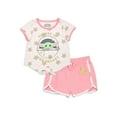 thumbnail image 1 of The Mandalorian Baby and Toddler Girl Short Set, 2 Piece Outfit Set, 12 Months-5T, 1 of 3