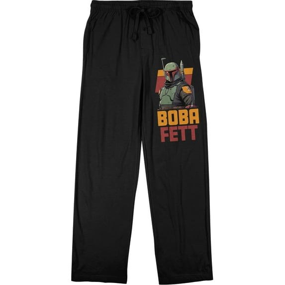 The Mandalorian Boba Fett Character Men's Drawstring Sleep Pajama Pants-M