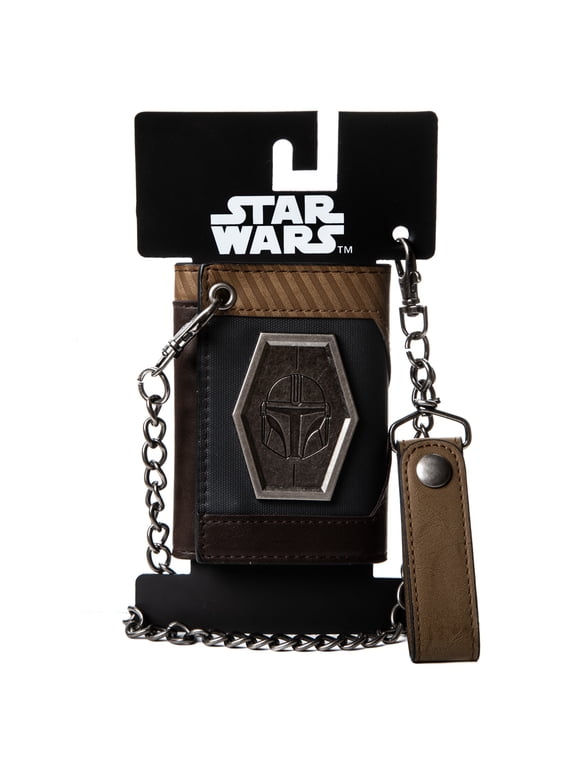 The Mandalorian Chain Wallet with Metal Shield