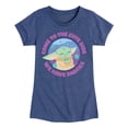 thumbnail image 1 of The Mandalorian - Come To The Cute Side - Youth Girls Short Sleeve T-Shirt, 1 of 4