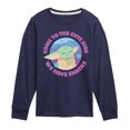 thumbnail image 1 of The Mandalorian - Come To The Cute Side - Youth Long Sleeve Graphic T-Shirt, 1 of 4