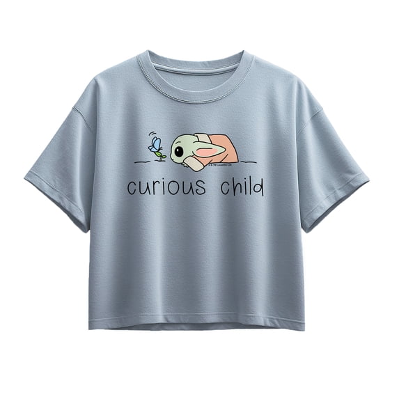 Star Wars - Curious Child Grogu - Youth Girls Boxy T-Shirt