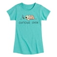 thumbnail image 1 of Star Wars - Curious Child Grogu - Youth Girls Fitted Short Sleeve T-Shirt, 1 of 4